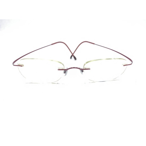 Silhouette Titanium Burgundy Dark Red Rimless Eyeglasses Frames 19 140 Austria - Picture 13 of 13